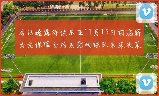 名记透露海佐尼亚11月15日前底薪为无保障合约或影响球队未来决策